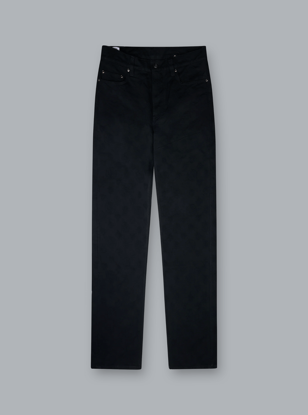 VINTAGE WASHED MONOGRAM STRAIGHT JEANS