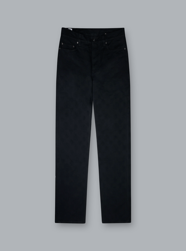 VINTAGE WASHED MONOGRAM STRAIGHT JEANS