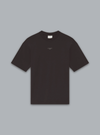 SLOGAN PRINT T-SHIRT DARK BROWN