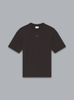 SLOGAN PRINT T-SHIRT DARK BROWN