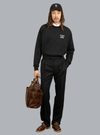 SLOGAN PRINT SWEATER BLACK