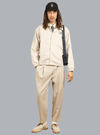 SLOGAN COACH JACKET LIGHT BEIGE