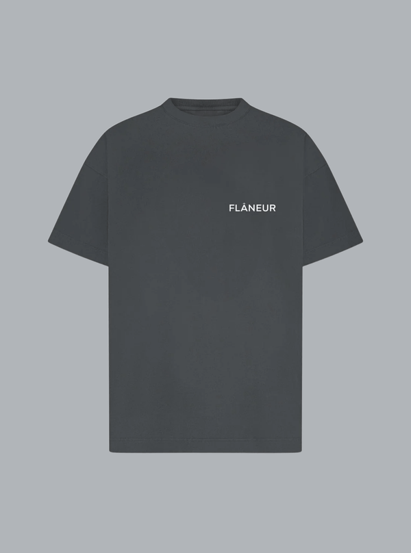 DOUBLE LOGO WASHED T-SHIRT BLACK