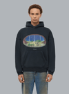 STARDOME PRINT WASHED HOODIE BLACK