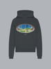 STARDOME PRINT WASHED HOODIE BLACK