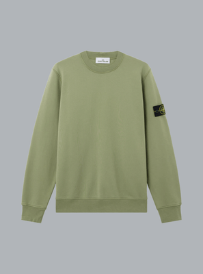 ORGANIC COTTON FLEECE SWEATSHIRT GREEN