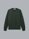 ORGANIC COTTON FLEECE SWEATSHIRT DARK GREEN
