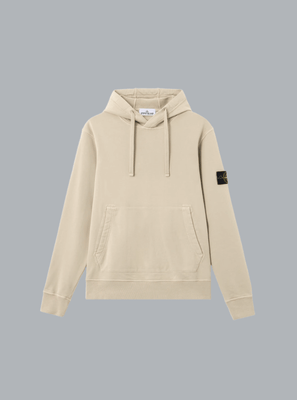 ORGANIC COTTON FLEECE, GARMENT DYED DESERT