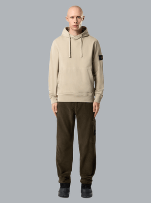 ORGANIC COTTON FLEECE, GARMENT DYED DESERT