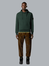 ORGANIC COTTON FLEECE, GARMENT DYED JUNIPER