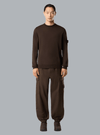 LIGHT PURE RWS WOOL_S.I. GHOST CREW NECK DARK BROWN