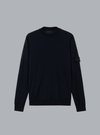 LIGHT PURE RWS WOOL_S.I. GHOST CREW NECK NAVY BLUE