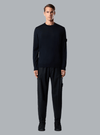 LIGHT PURE RWS WOOL_S.I. GHOST CREW NECK NAVY BLUE