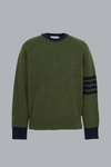 4 BAR SHETLAND WOOL CREWNECK