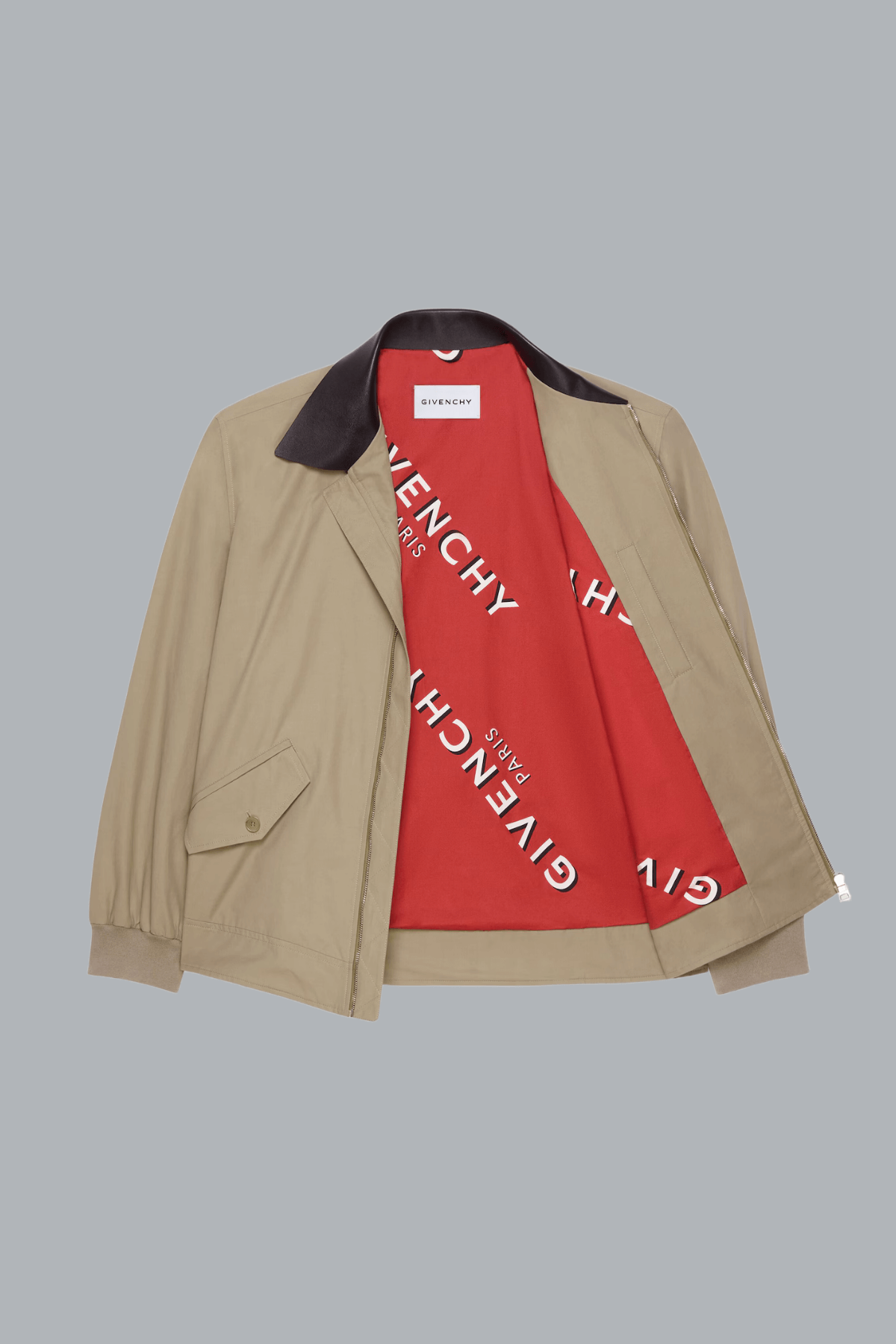 COLLARED ZIP-UP JACKET