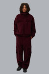 ARTE ANTWERP CORDUROY CARGO PANTS BURGUNDY