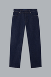 INDIGO DENIM RINSED LOOSE JEANS