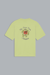 T-Shirt Slogan Rose Olive Green