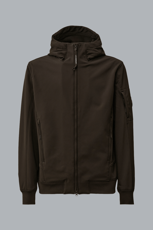SHELL-R HOODED LENS JACKET BLACK