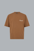 Losvallend T-shirt bruin