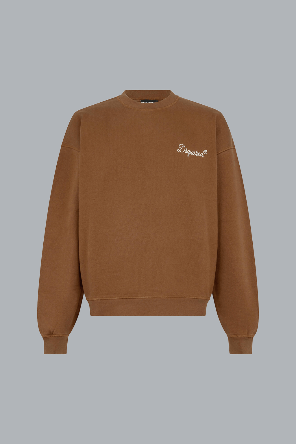 D2 Signature Relax Fit Crewneck Bruin