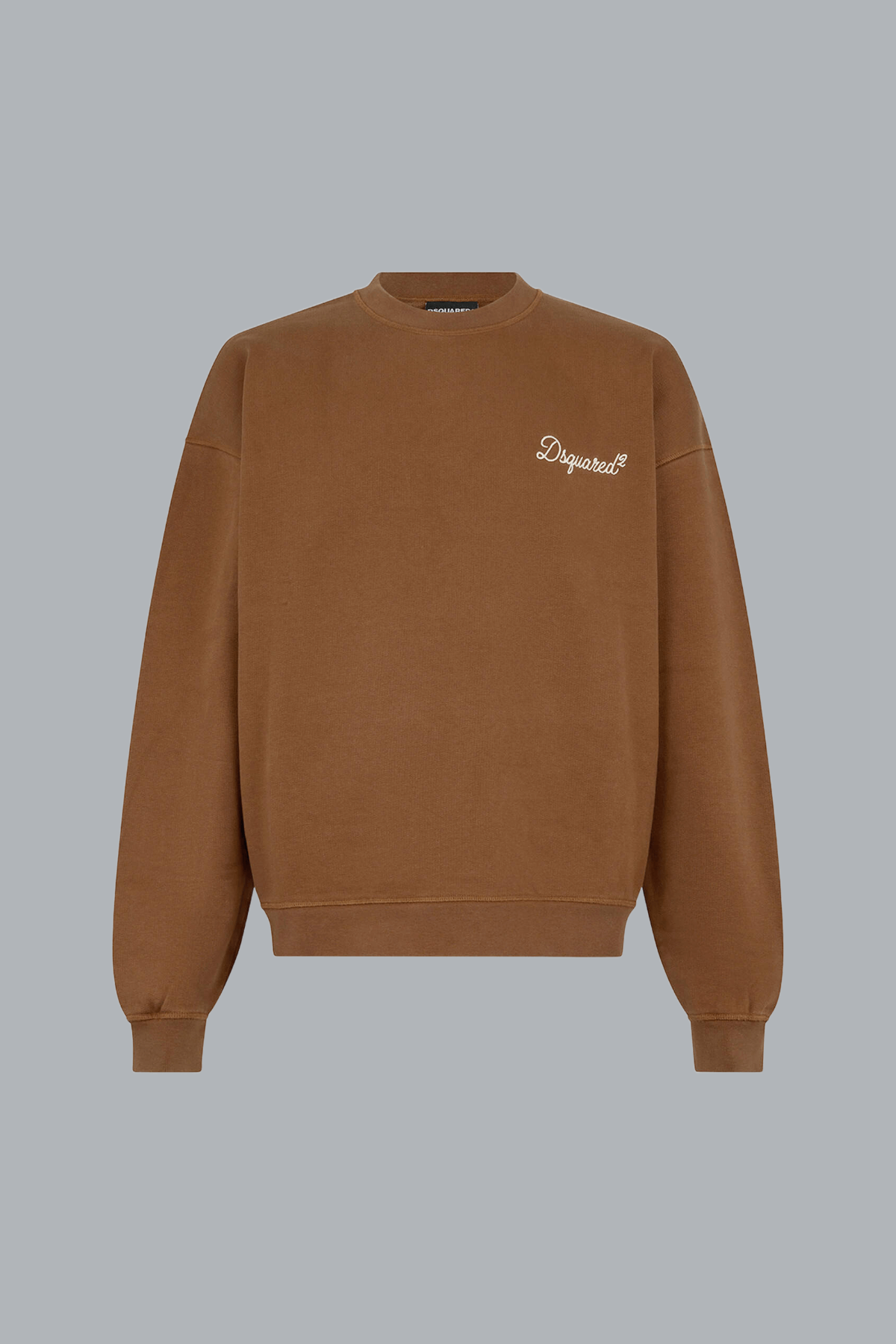 D2 Signature Relax Fit Crewneck Bruin