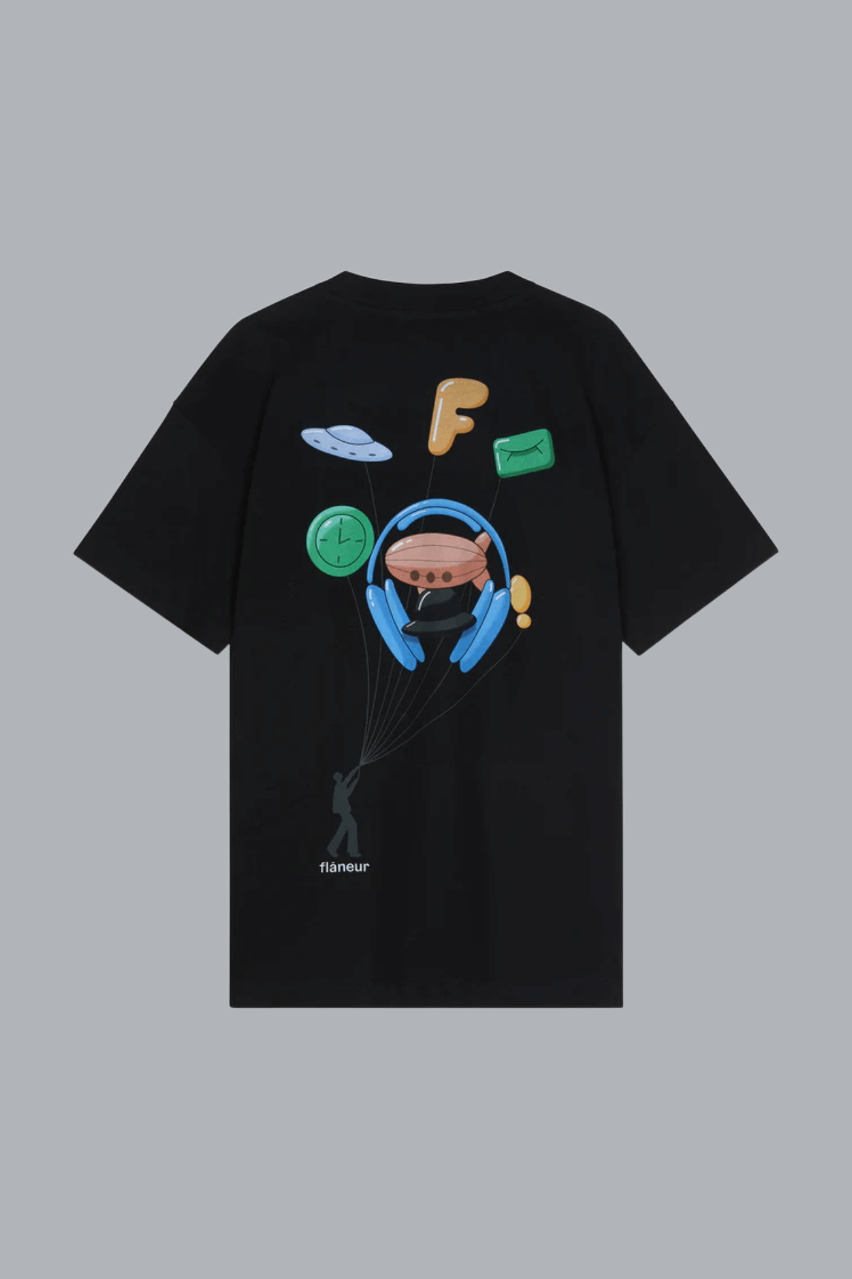 Opblaasbare T-shirt ZWART
