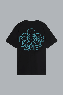 Happy Flower T-Shirt BLACK