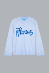 Airbrush Summer Long Sleeve WASHED BLUE