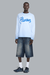 Airbrush Summer Long Sleeve WASHED BLUE