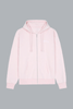 Signature hoodie met ritssluiting, roze