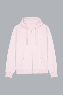 Signature Zip-Up Hoodie PINK