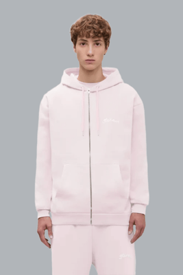 Signature Zip-Up Hoodie PINK