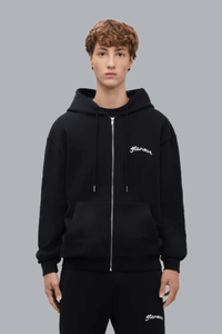 Signature Zip-Up Hoodie BLACK