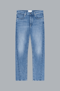 STRAIGHT COUTURE SEAM DENIM BLUE