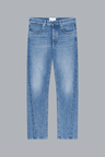 STRAIGHT COUTURE SEAM DENIM BLUE