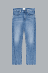 STRAIGHT COUTURE SEAM DENIM BLUE