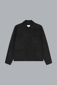 LONG SLEEVES OVERSHIRT BLACK