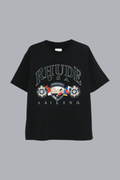 USA SAILING ICON TEE VINTAGE BLACK/ WHITE