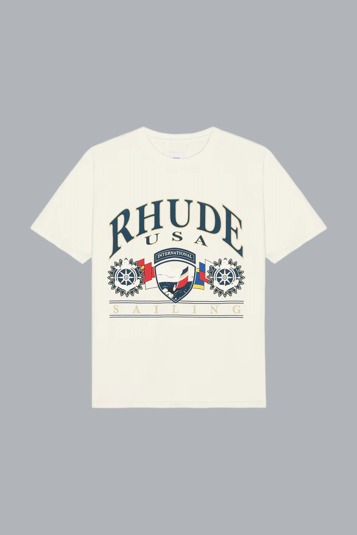 USA SAILING ICON TEE VINTAGE WHITE/ BLACK
