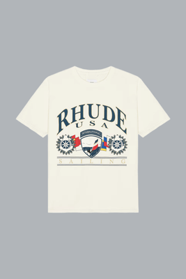 USA SAILING ICON TEE VINTAGE WHITE/ BLACK