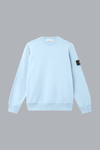 ORGANIC COTTON FLEECE SWEATSHIRT POWDER BLUE