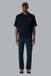 MICRO STITCH SOFT ORGANIC COTTON POLO SHIRT NAVY BLUE