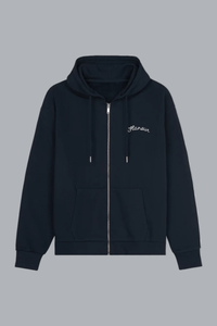 Signature Zip-Up Hoodie NAVY