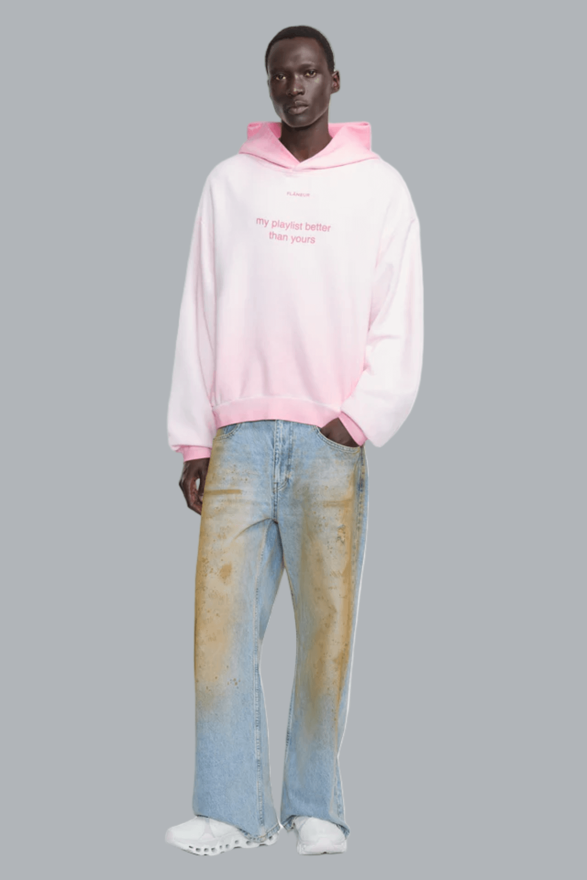 Playlist Hoodie VERWASSEN ROZE