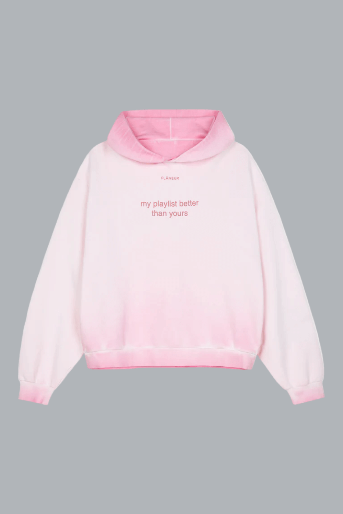 Playlist Hoodie VERWASSEN ROZE