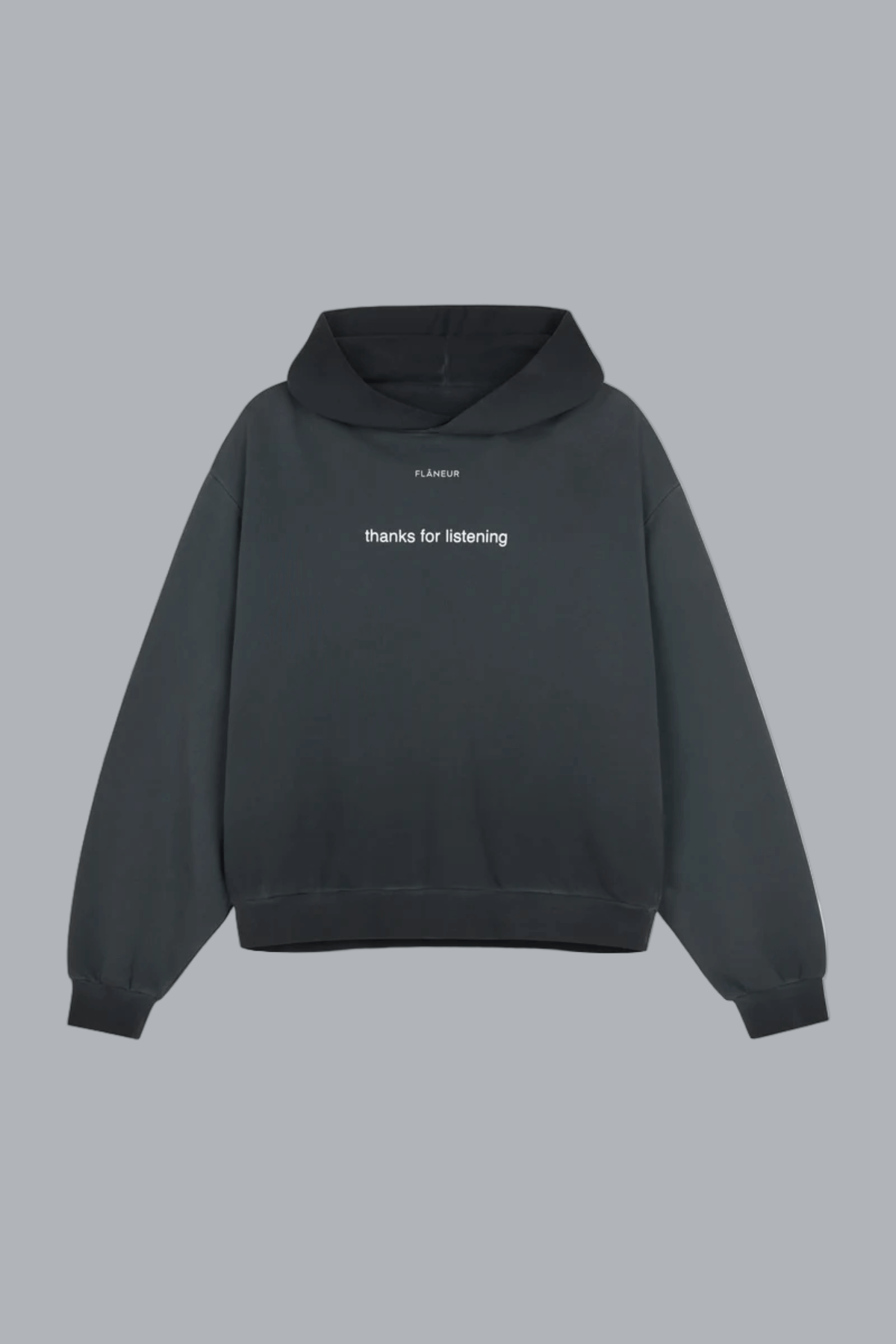 Listening Hoodie WASHED BLACK