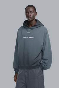 Listening Hoodie WASHED BLACK