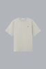 COMBED ORGANIC COTTON JERSEY T-SHIRT PEARL GREY