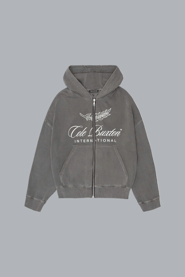INTERNATIONAL ZIP THROUGH HOODIE
